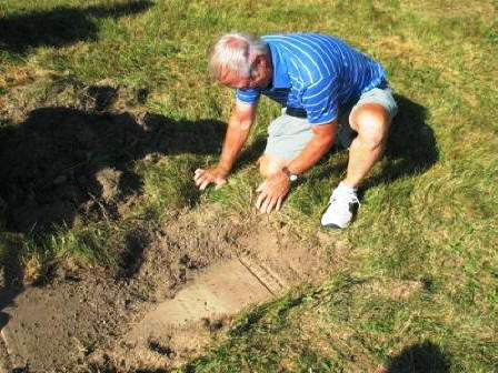 Uncovering Franklin Berry's Headstone