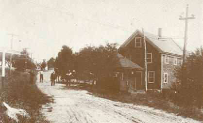 Bachelder's Corner Crossing Of The Trolley Line, About 1912
